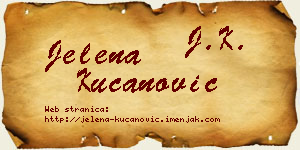 Jelena Kucanović vizit kartica